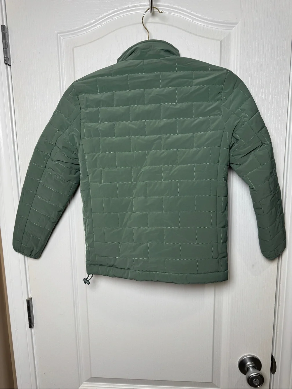 Properly Tied Boys Green Quilted Full Zip Jacket Size 7